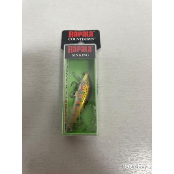 !! LEURRE RAPALA COUNTDOWN CD-5 col  RAINBOW TROUT