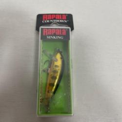 !! LEURRE RAPALA COUNTDOWN CD-5 col GOLD GREEN YAMAME