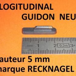 guidon longitudinal NEUF acier RECKNAGEL pour carabine hauteur 5mm - VENDU PAR JEPERCUTE (HU428)