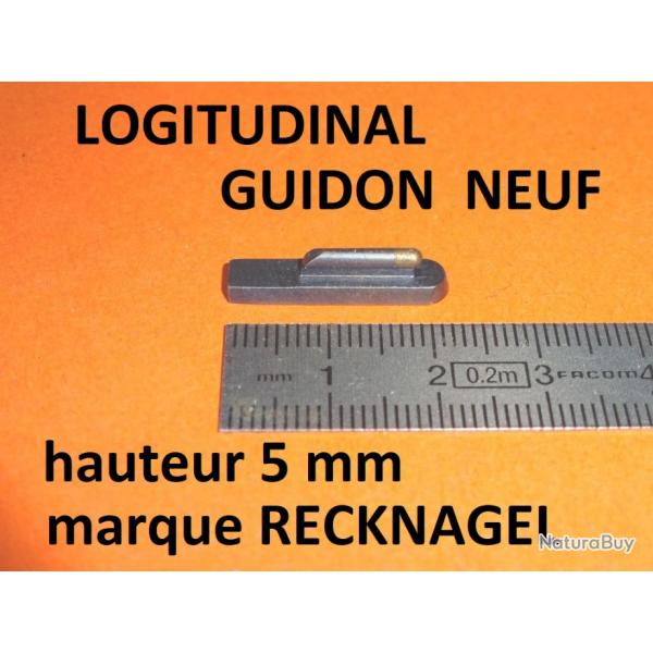 guidon longitudinal NEUF acier RECKNAGEL pour carabine hauteur 5mm - VENDU PAR JEPERCUTE (HU428)