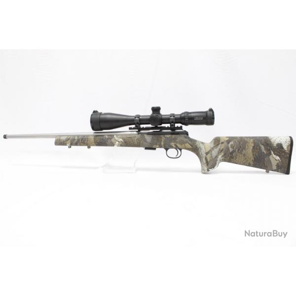 PACK NEUF - Carabine CZ 457 cal 22lr Stainless Camo avec optique monte - PRIX REMIS