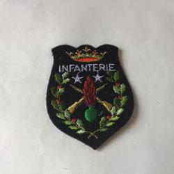 VENDU PAR LE-CUIRASSIER N°1 INSIGNE D'ÉPAULE EN TISSUS INFANTERIE FRANCE 1980