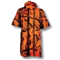 Poncho de pluie PERCUSSION fluo GhostCamo orange REF.1396