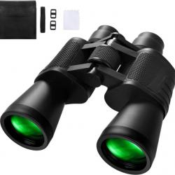 Jumelles HD 10x50pour Adultes Enfants Zoom Étanches FMC BAK4 Prisme Chasse Randonnée Oiseaux