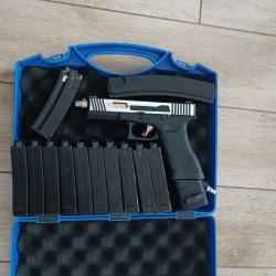 WE G17 GEN.3 HI-SPEED SPLIT SILVER/BLACK Avec ADAPTATEUR HPA