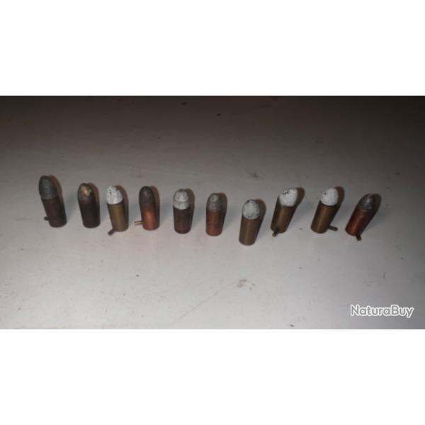 Lot De 10 Munitions -7mm  Broche--Systme Lefaucheux-LOT 5