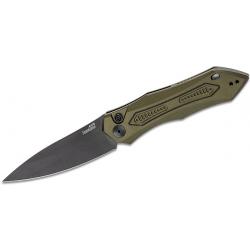 Couteau Automatique Kershaw Launch 6 Green Lame Acier CPM-154 Manche Alu Clip Made USA KS7800OLBLK