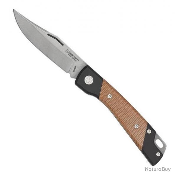 Couteau "Luc", Manche aluminium noir / micarta [Mercury]