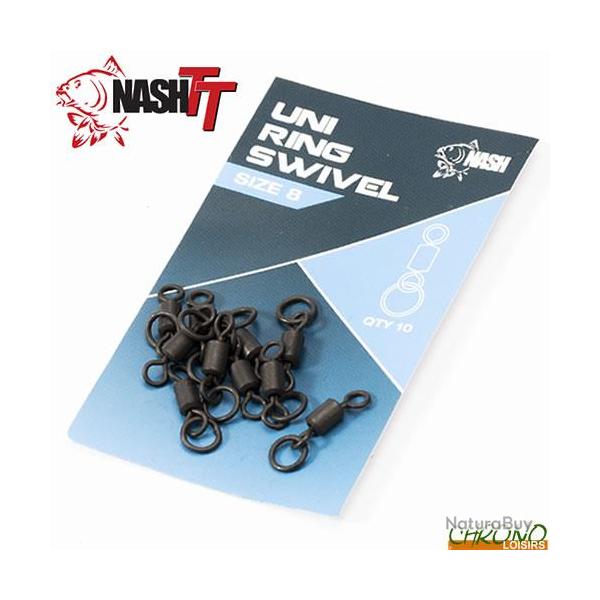 Emerillon  Anneau Nash Standard Uni Ring Swivel T8 (par 10)