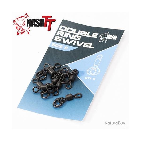 Emerillon  Anneau Nash Double Ring Swivel T8 (par 8)