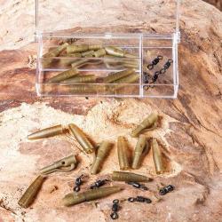 Clip Plomb Extra Carp Lead Clip & Swivels Box (par 10)
