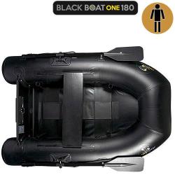 Bateau Pneumatique Carp Spirit Black Boat One 180 Lattes