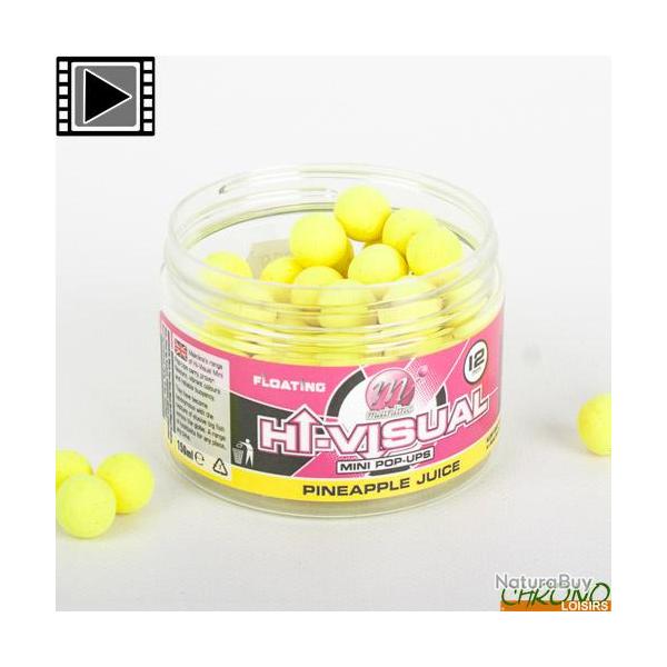 Pop Ups Mainline Fluo Hi Visual Pineapple Juice 12mm 150ml