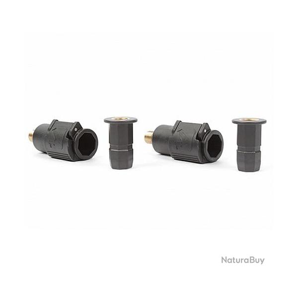 Attache Rapide Avid Carp Quick Click Adaptor (les 2)