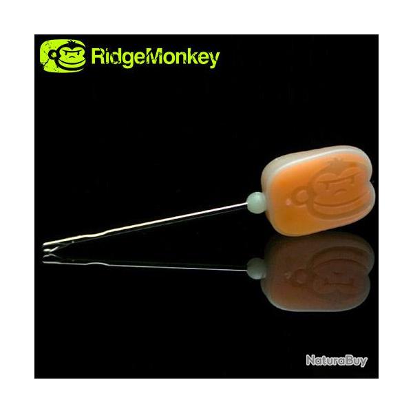 Aiguille à Chas RidgeMonkey Nite Glo Lip Close Needle