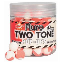 Pop Ups Fluro Dynamite Baits Two Tones Strawberry & Coconut 15mm