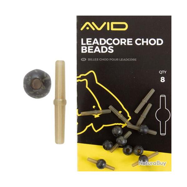 Perle Avid Carp Leadcore Chod Beads (par 8)