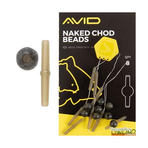 Perle Avid Carp Naked Chod Beads (par 8)