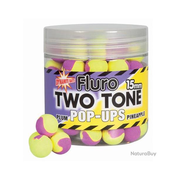 Pop Ups Fluro Dynamite Baits Two Tones Plum & Pineapple 15mm