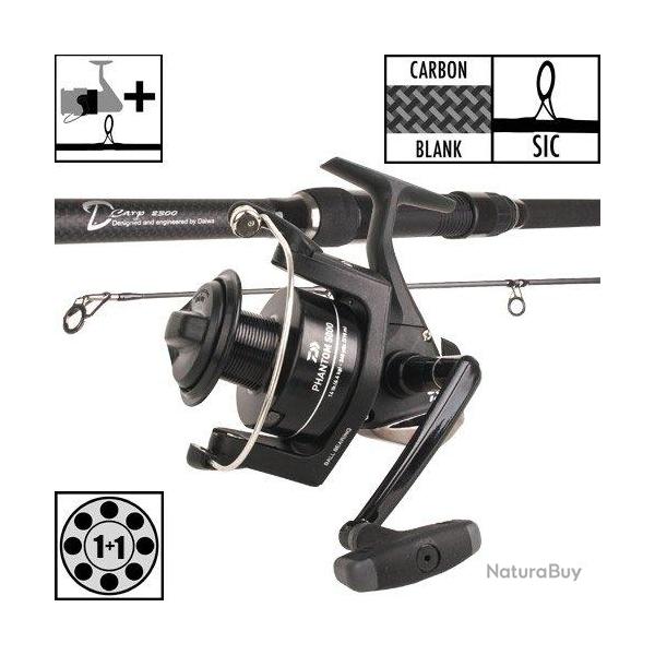 Ensemble Daiwa D'Carp 12' 3lbs 5000 BU