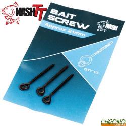 Vis à Appâts Nash Bait Screw 21mm (par 10)