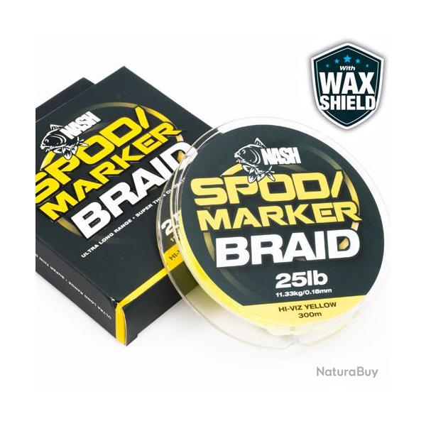 Tresse Nash Spod & Marker Braid HI Viz Yellow 0.18mm 300M