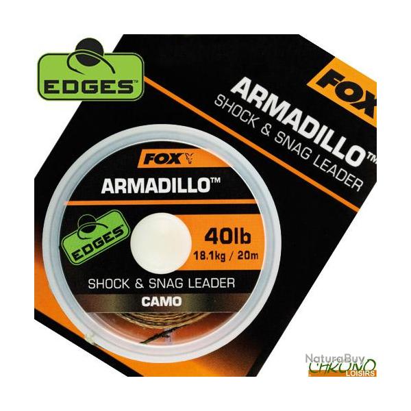 Tresse Fox Armadillo Camo Shock & Snag Leader 20m 30lbs