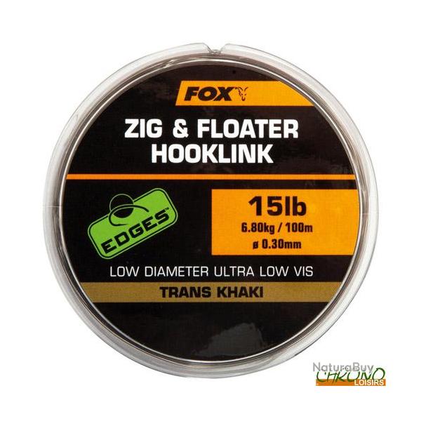 Monofilament Fox Zig & Floater Trans Khaki 0.30mm 100m