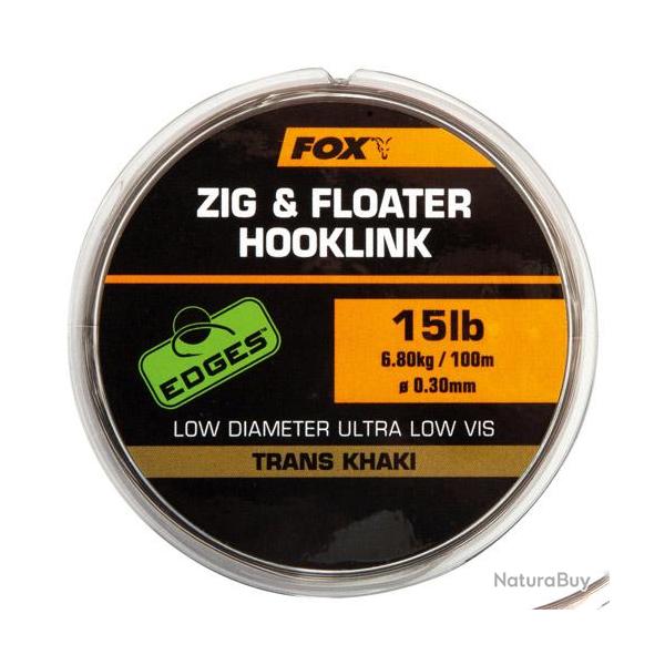 Monofilament Fox Zig & Floater Trans Khaki 0.30mm 100m