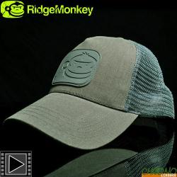 Casquette RidgeMonkey Apearel Dropback Pastel Trucker Vert