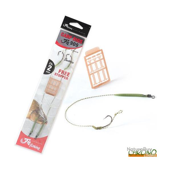 Bas de Ligne Extra Carp Fil Fishing 909 Sans Ardillon (par 2) n 4