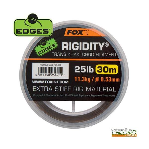 Monofilament Fox Edges Rigidity Chod Trans Khaki 30m 0.53mm