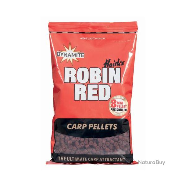 Pellets Dynamite Baits Robin Red Pré Percés 900g 12mm