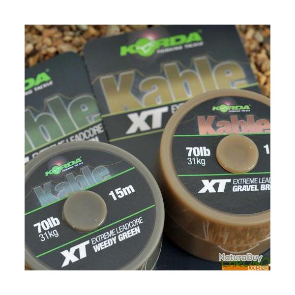 Leadcore Korda Kable XT Extreme 70lbs 15m Vert