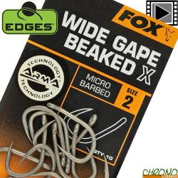 Hameçon Fox Edges Armapoint Wide Gape Beaked X (par 10) n° 2