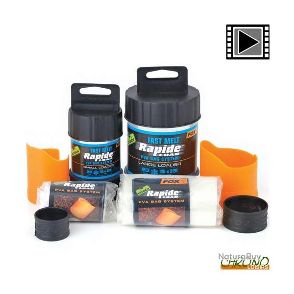 Kit Sac PVA Fox Edges Rapide System Fast Melt 55mm x 120mm (les 25)