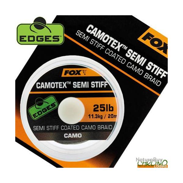 Tresse Fox Camotex Semi Stiff Coated Camo 20m 25lbs