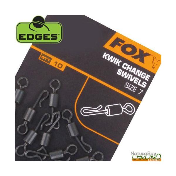 Emerillon Fox Edges Kwik Change Swivels (par 10) N°10