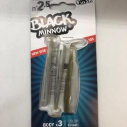 Leurres souples Fiiish black minnow 105 khaki