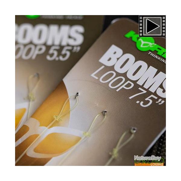 Montage Korda Fluorocarbon Boom Loop (par 3)  7'' - 17.8cm