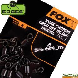 Emerillon Fox Edges Kwik Change Drop Off Inline Swivels T7 (par 10)