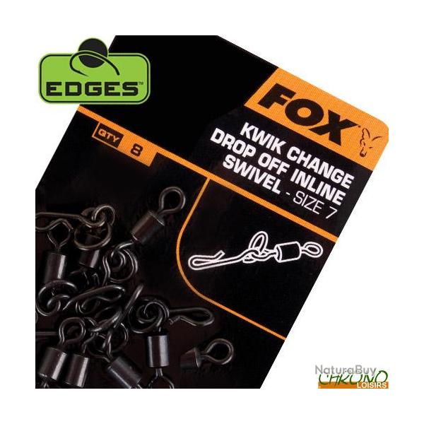 Emerillon Fox Edges Kwik Change Drop Off Inline Swivels T7 (par 10)