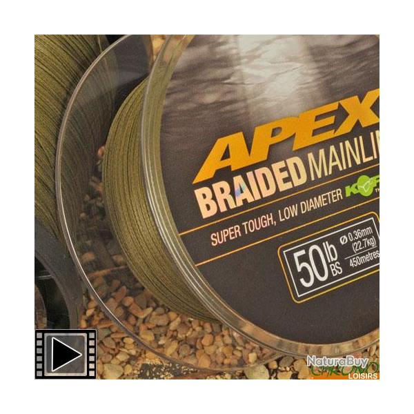 Tresse Korda Apex Braided Mainline 450m 30lbs