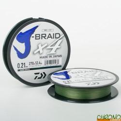 Tresse Daiwa Jbraid 4 Brins 270m 0.17mm