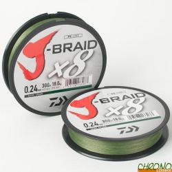 Tresse Daiwa Jbraid 8 Brins 300m 0.20mm