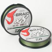 Tresse Daiwa J Braid Grand 8X – 150 M, 13/100 Mm, Résistance 8 Kg/18 Lbs, Multicolore, Pour Pêche Eau Douce Et Mer