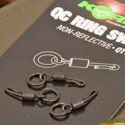 Emerillon Korda QC Swivel T8 (par 8) Avec anneau