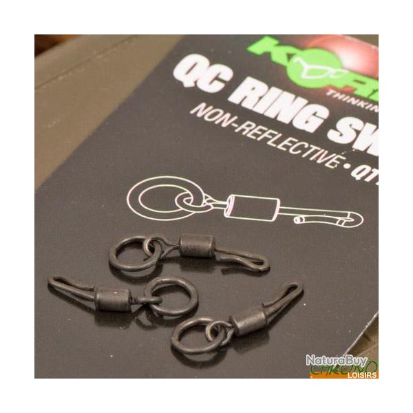 Emerillon Korda QC Swivel T8 (par 8) Avec anneau