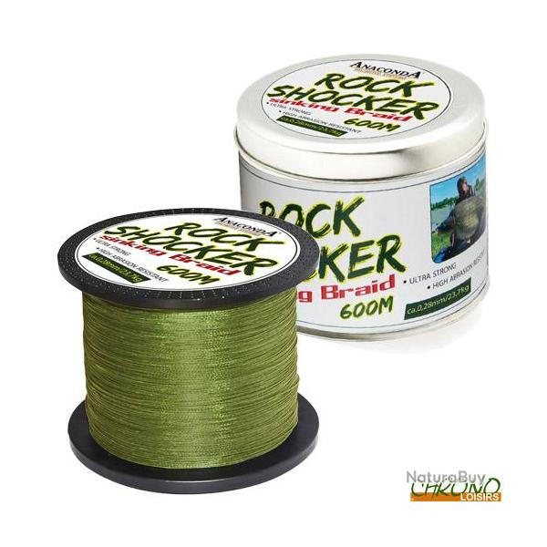 Tresse Anaconda Rock Shocker Sinking Braid 600m 0.30mm