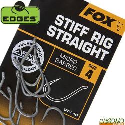 Hameçon Fox Edges Armapoint Stiff Rig Straight (par 10) n° 4